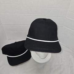 Port Authority 5-Panel Poly Rope Trucker Hat Lot Of 2 Nwot Adjustable Snapback