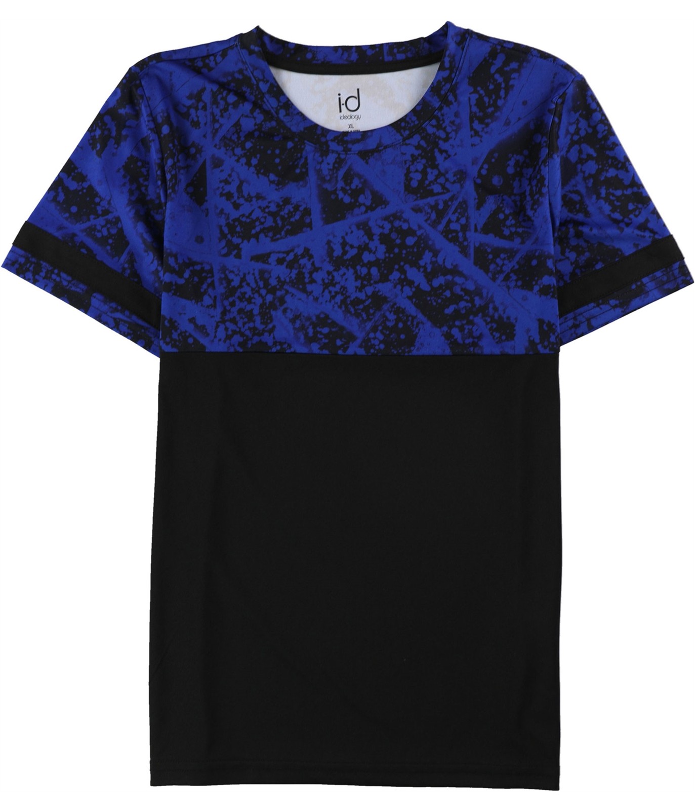 Ideology Mens Color Block Splatter Graphic T-Shirt, Blue, X-Large gallery