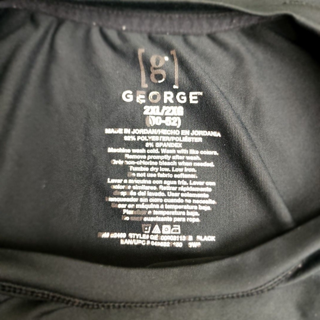 George Black Activewear Short Sleeve Crew Neck Shirt Men's Size 2XL (50-52) gallery