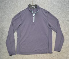 Greyson Pullover Mens Small Violet 1/4 Zip Stretch Golf Mock Neck Long Sleeve