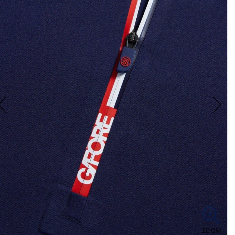 GFORE Men’s TECH NYLON OPS QUARTER ZIP TAILORED FIT BASE LAYER Small S Navy Blue gallery