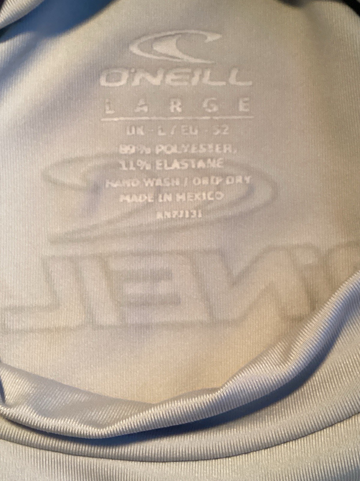 O'Neill Basic Skins Long Sleeve UV 50+ Rash Guard Swim Sun Top Size Large gallery