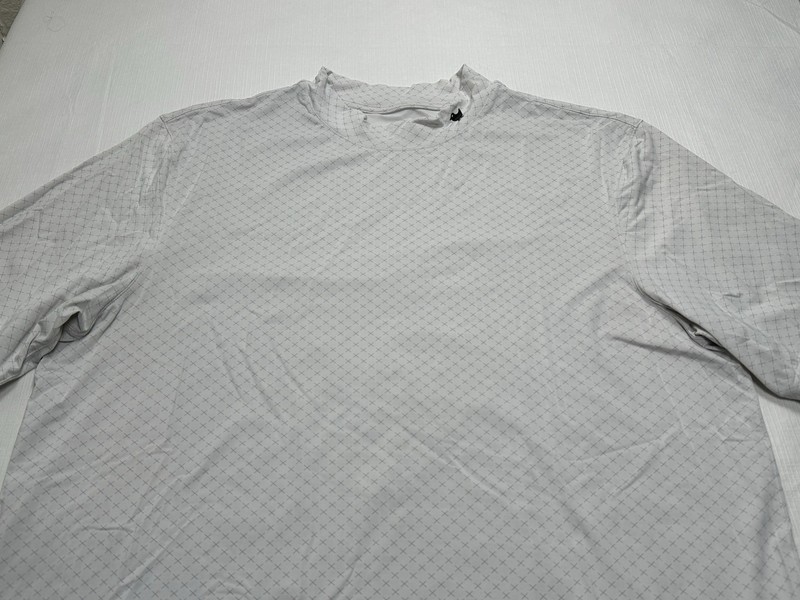 Bad Birdie Bad Elements Mock Neck Short Sleeve Polo Medium White BBMP024-679D gallery