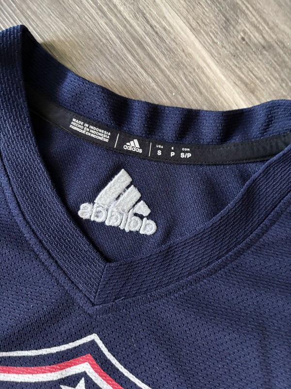 Adidas TPH Hockey Athletic Jersey Size Small Navy Blue Men’s Long Sleeve gallery