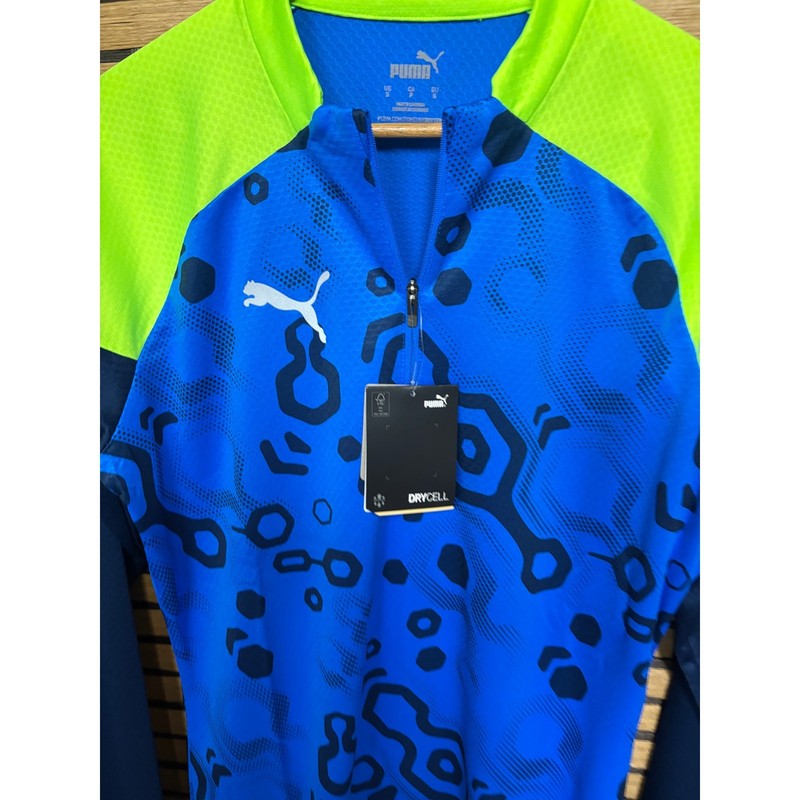 Puma Blue And Green Slim Fit Pullover Size Small gallery