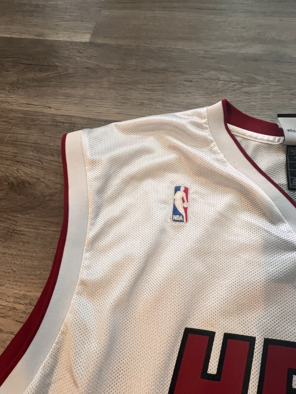 Adidas Miami Heat Dwayne Wade #3 White Jersey Mens Adult Size Size 2XL gallery