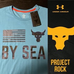 Under Armour Project Rock Veterans By Sea Men Long Sleeve Blue Flag,Choose size.