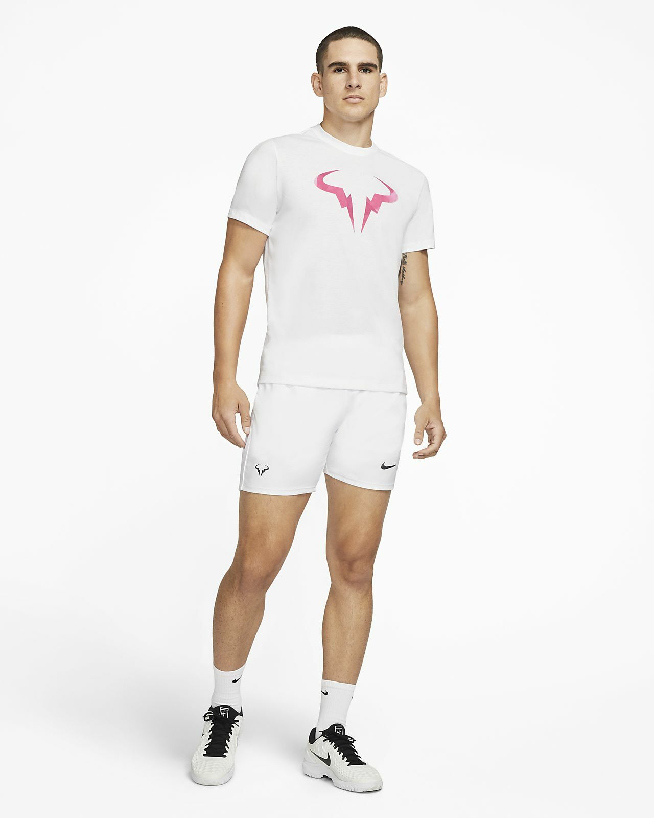 Nike Court Dri-Fit Rafa Nadal Men's Tennis T-Shirt CD2144-100 gallery
