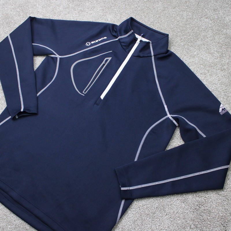 Sunice Sweatshirt Mens Medium Blue Allendale Stretch 1/4 Zip Golf L/S Pullover gallery