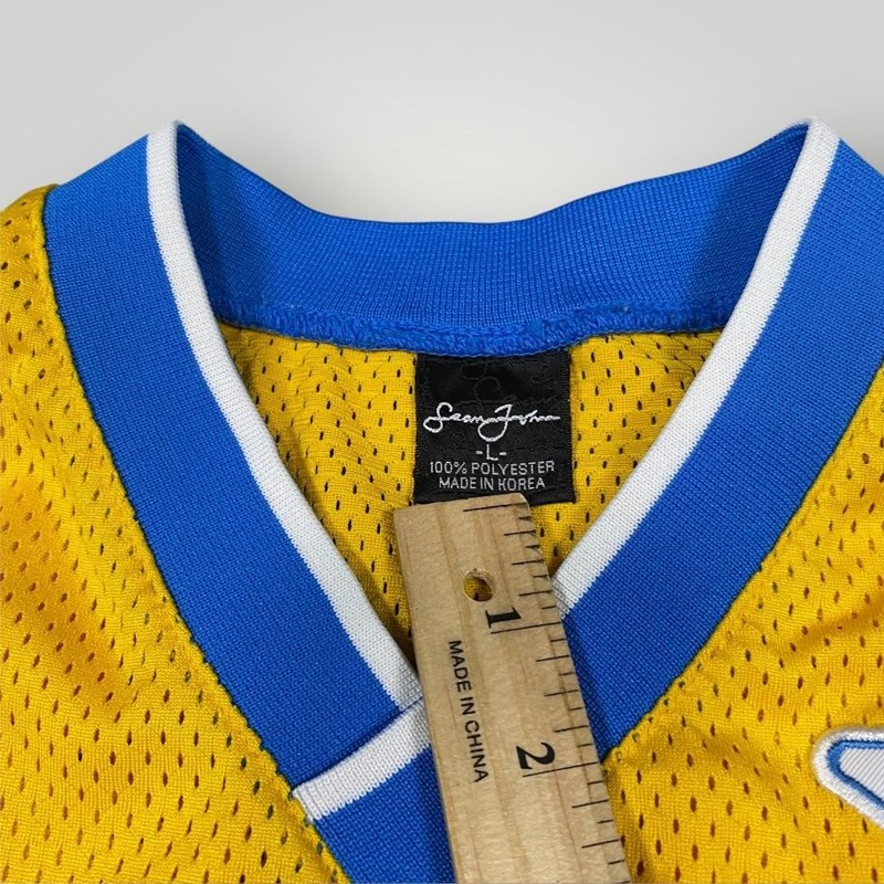 Sean John Shirt Mens XL Yellow Blue Victory Series VS 1969 Basketball Jersey gallery