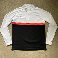Men’s Nike Size L Academy Soccer Drill Pullover 1/4 Zip Thumb Holes