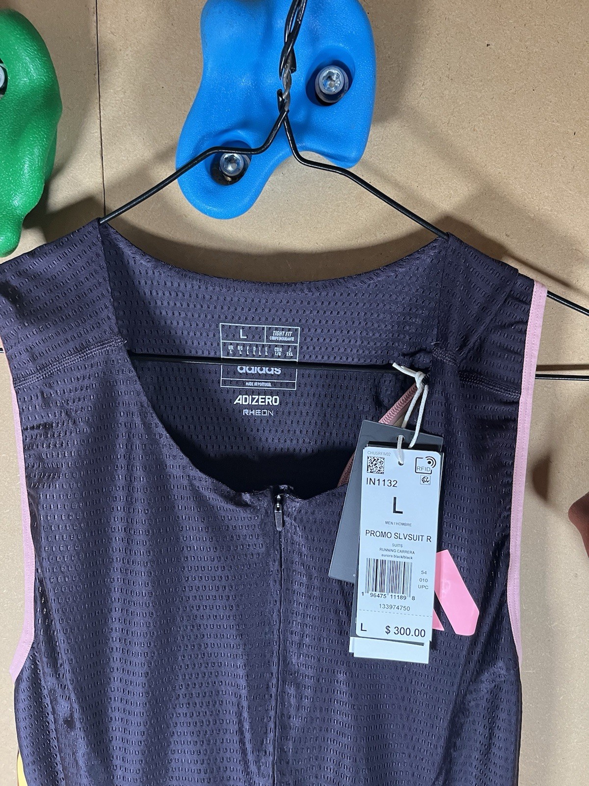 adidas Mens Speed Suit Size Large Pro Elite Rheon Sleeveless Running IN1132 gallery