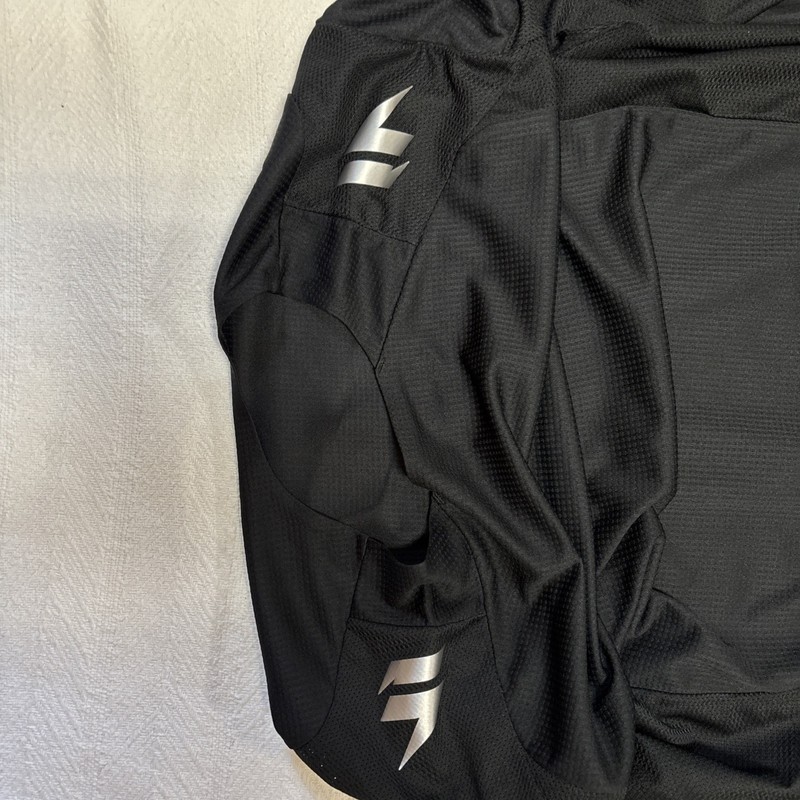 Shift MX Jersey Mens Large Black Silver Motocross Long Sleeve Biker Shirt Racing gallery