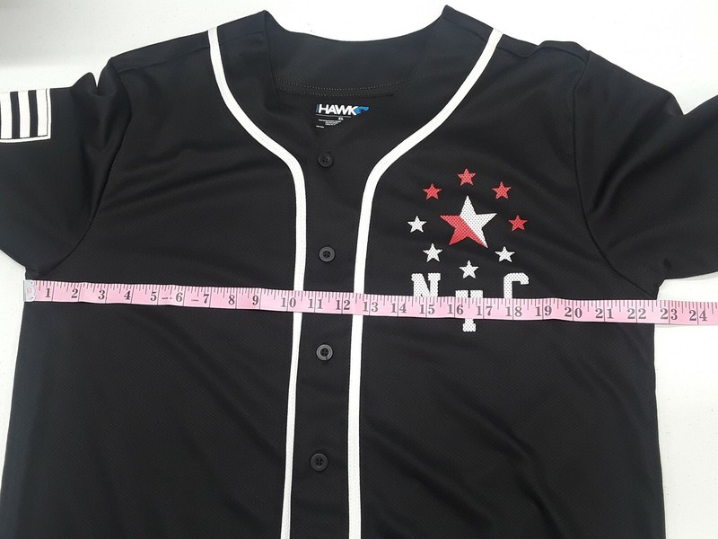 Vtg 90's Tony Hawk NYC Startert BB Baseball Jersey Black White Red XL $36.00 NWT gallery