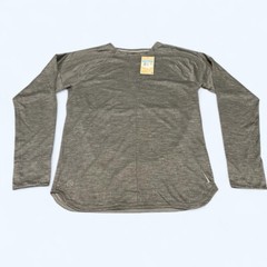 Nike YOGA Dri-Fit Long Sleeve Mens M Cool Grey Knit Stretch $85 FB7775-065