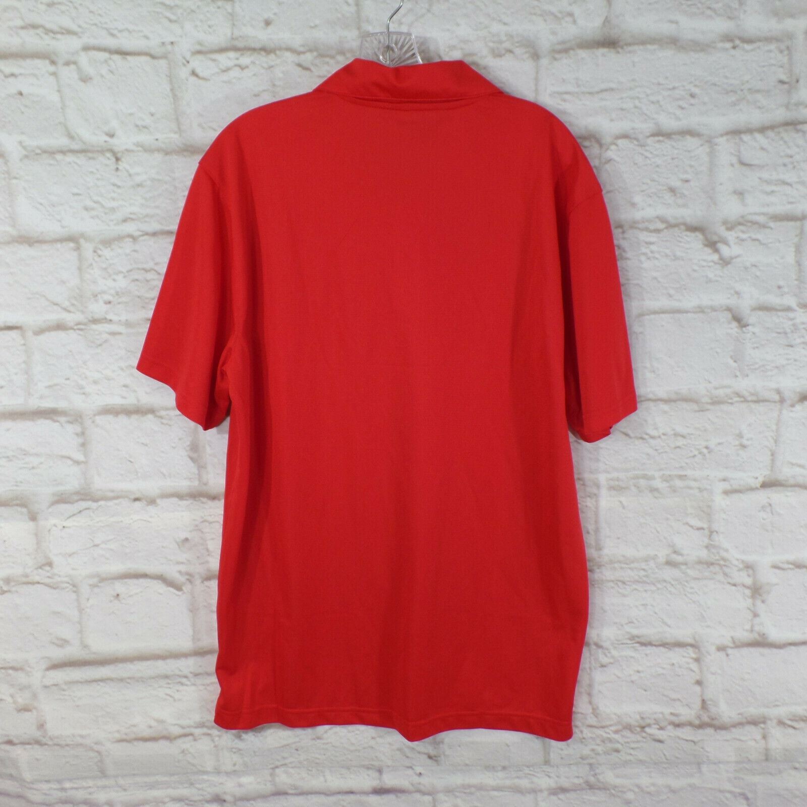 Sport Tek size L Active Textured Polo Breathable Snag Resistant Vented Shirt gallery