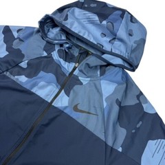 Nike Men’s Full Flex Training Hooded Jacket Blue Camo • Small