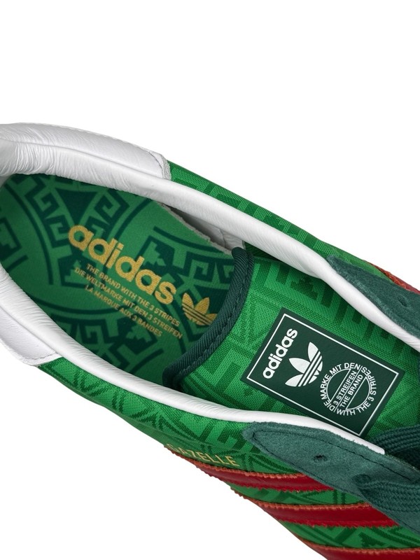 Adidas Gazelle Indoor Sneakers Green Red Size 11.5 US gallery