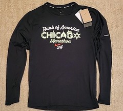 Nike Chicago Marathon 2024 Running Shirt Men’s S FV6326-010 Dri-fit L/S