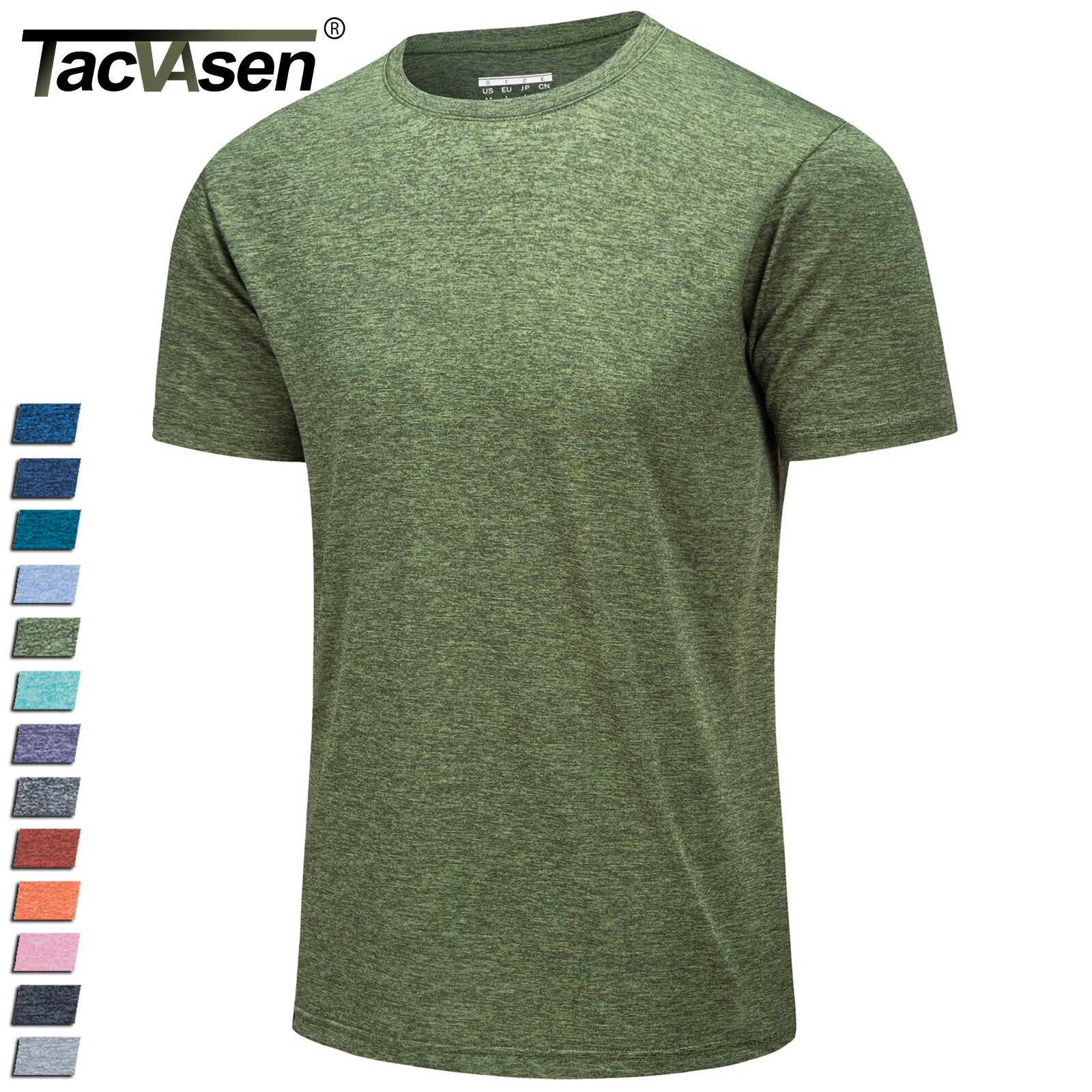 Men's Quick Dry Lightweight Athletic Fit Gym Workout Short Sleeve Plain T-Shirts gallery