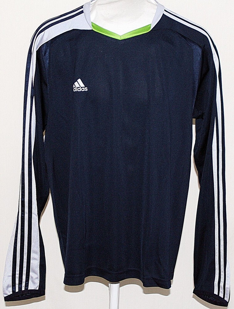 Adidas Pre ST LS CL JS jersey men sports jersey men's dark blue size S