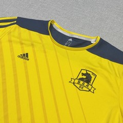 Adidas 2016 Boston Marathon T-Shirt Mens L Yellow Jersey Short Sleeve Running