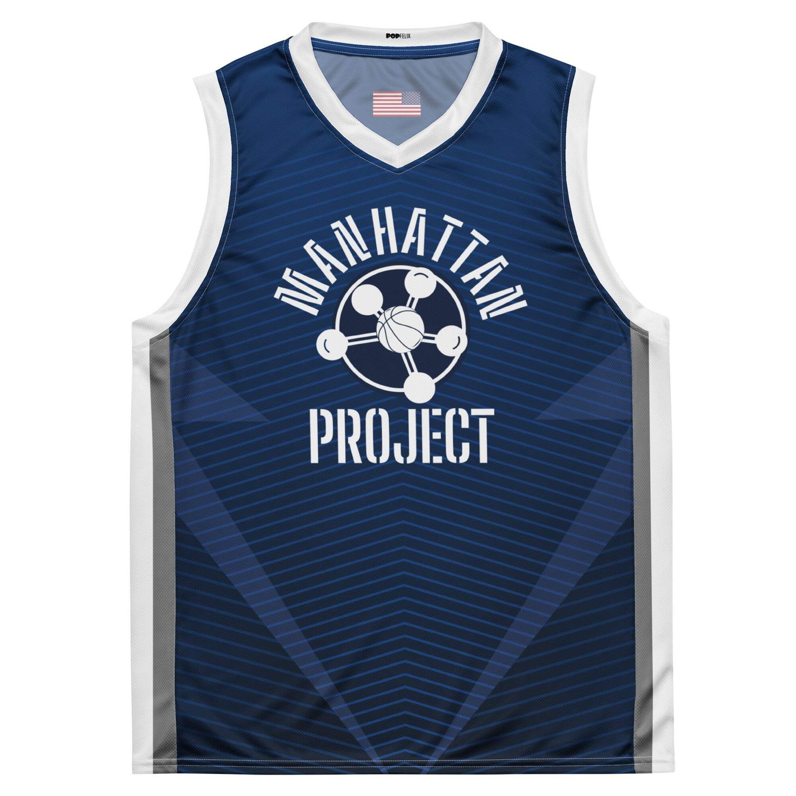Robert Oppenheimer #H (Hydrogen) Basketball Atom Manhattan Project Unisex PopFel gallery