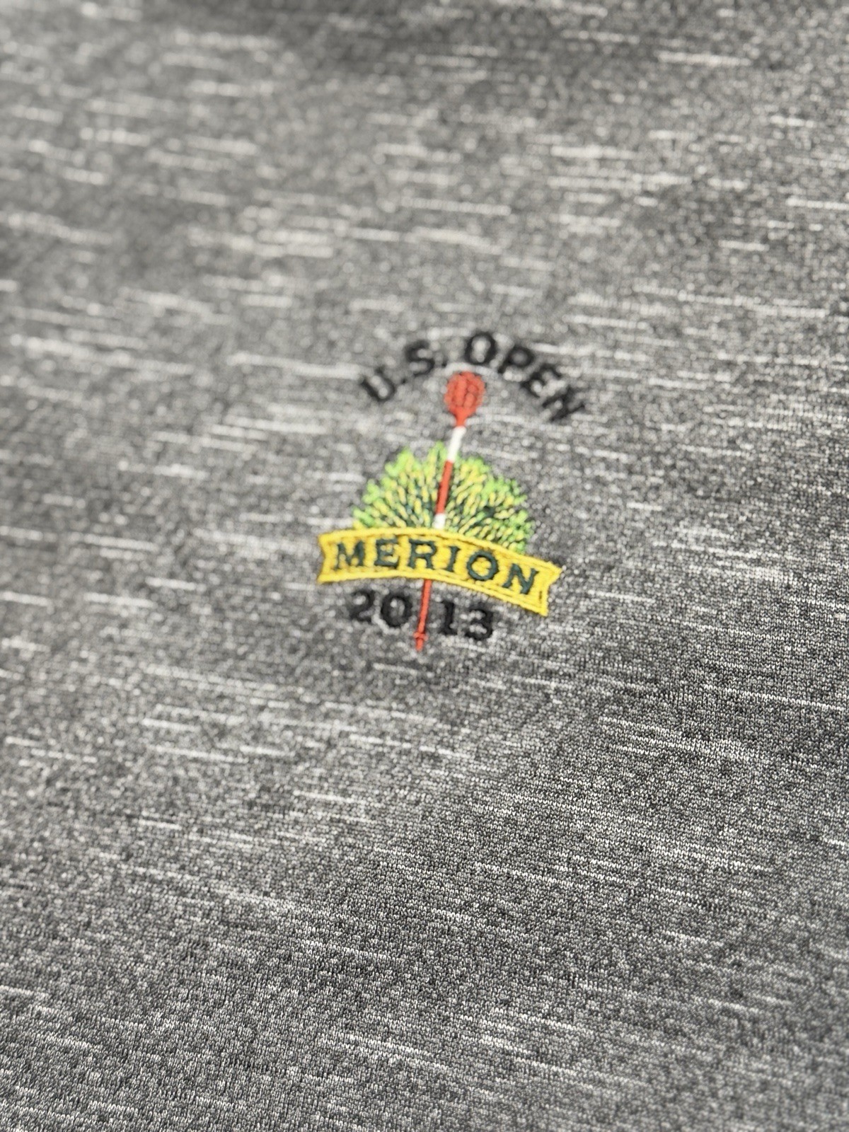Under Armour Men's Grey Full Zip Loose Fit XL US Open At Merion 2013 gallery