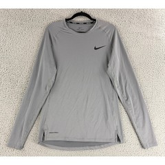Nike Pro Dri-FIT Tight Fit Long Sleeve Shirt Mens L Smoke Grey Training BV5588