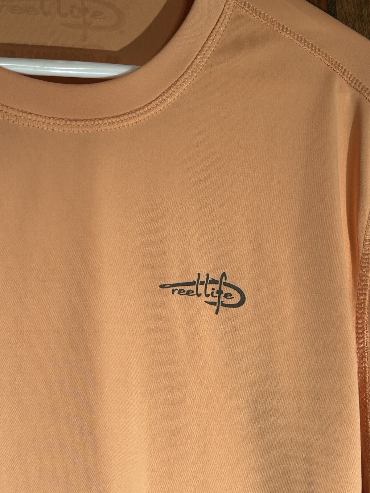 Reel Life Fish UV Light Orange Long Sleeve Active T-Shirt Men’s Size XL Fishing gallery