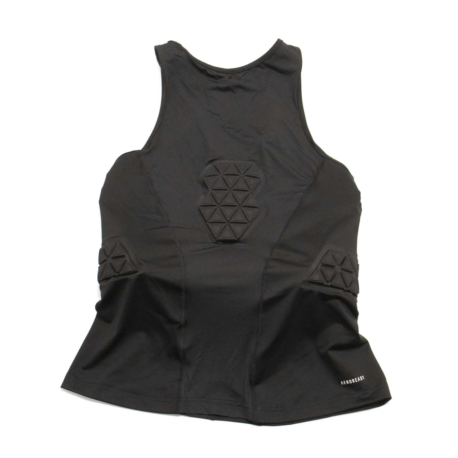NWT Men's ADIDAS Aeroready Black Padded Basketball Tank Shirt Size Medium $80 M gallery
