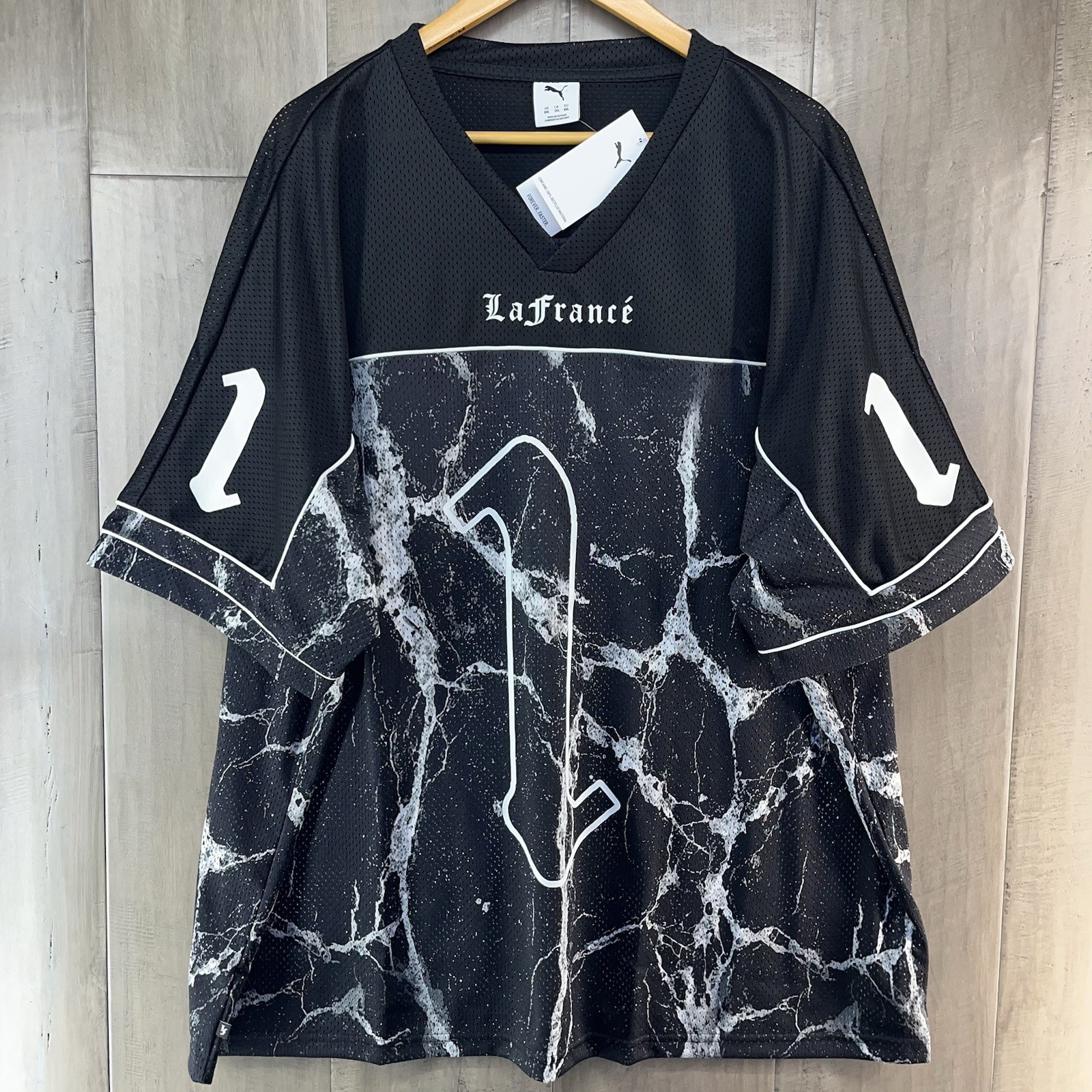 PUMA x LaFrancé Written in Chrome Men's Football Jersey Black XXL 632022-01 gallery