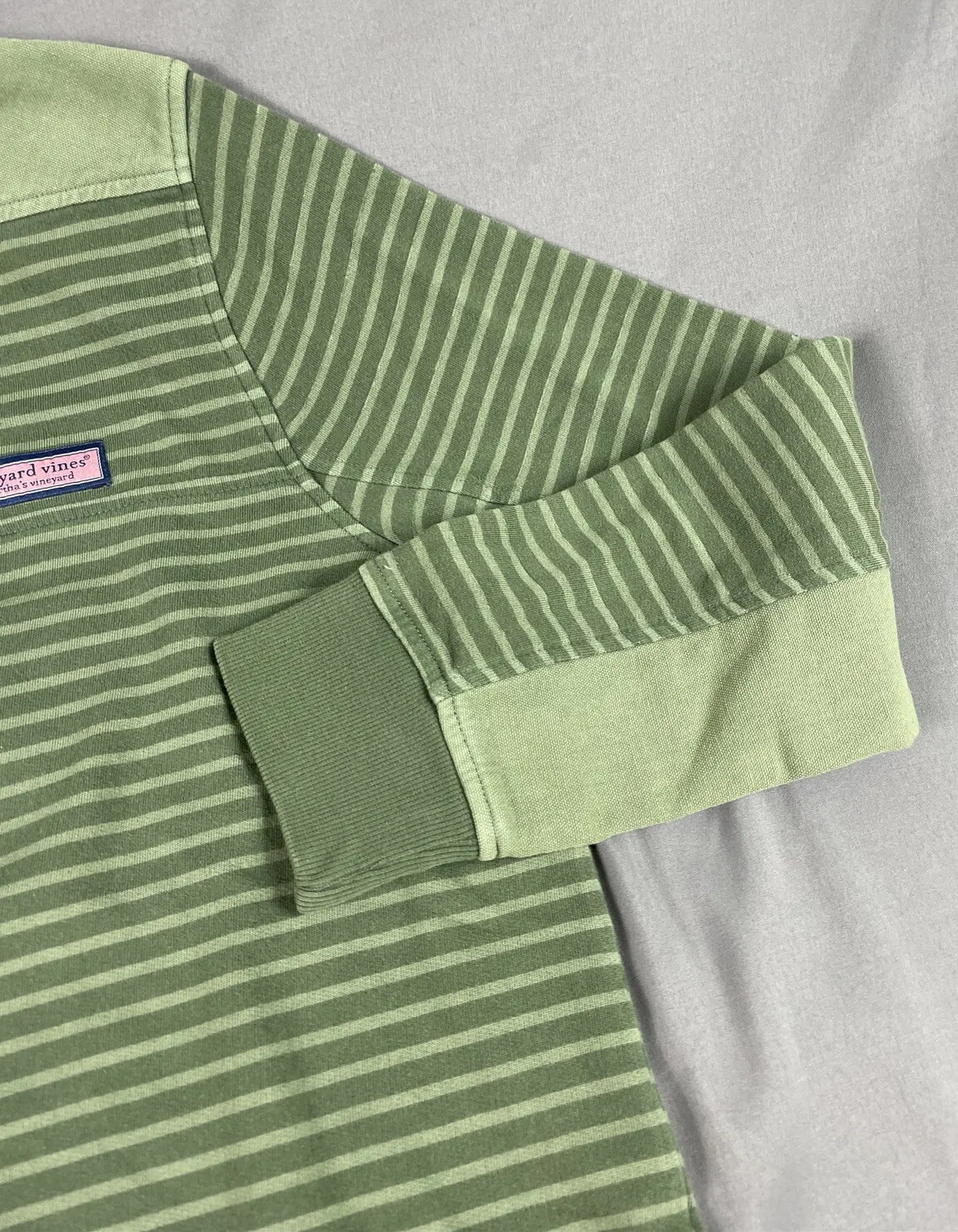 Vineyard Vines Golf Pullover Shep Shirt Medium Green Cotton Polyester $128 gallery