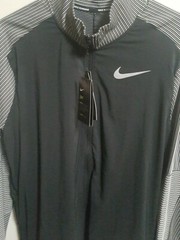 NWT-Nike Element Future Fast CU5397-010 Mens Zipper Hybrid Running Top- LARGE