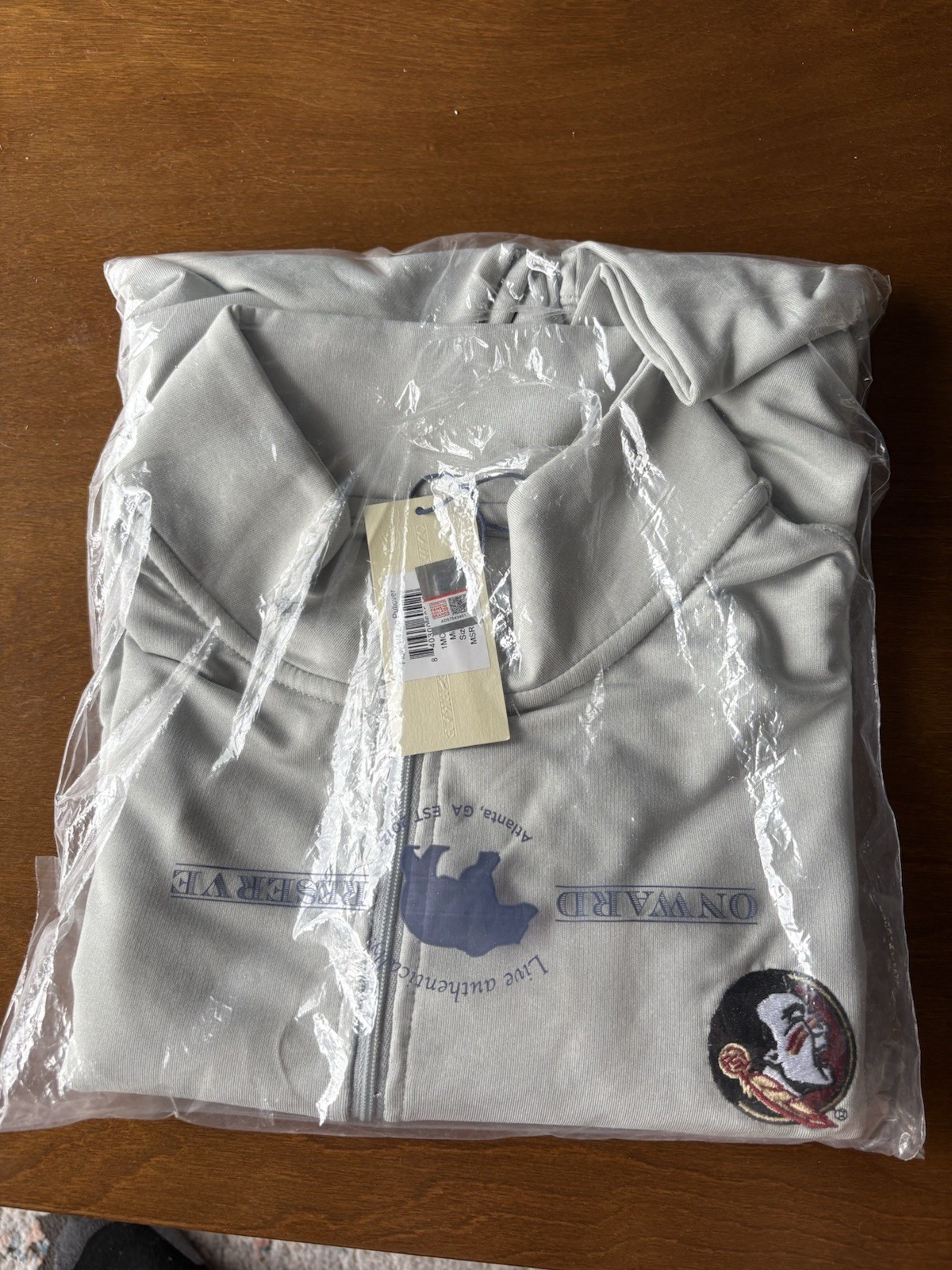 Florida State Onward Reserve Pullover Mens L Grey 1/4 Zip Long Sleeve BNWT gallery