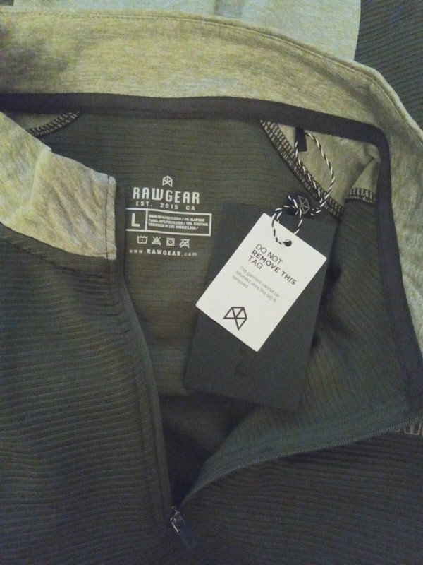 Raw Gear 1/4 Zip Pullover Lang sleeve Army Green Men's Large gallery