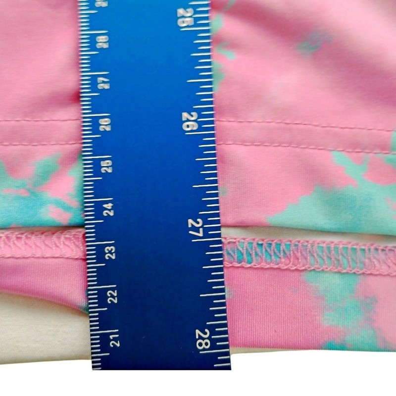 Chubbies Pink Blue Tie Dye Performance Golf Polo Men's MED Tennis UPF Wicking gallery