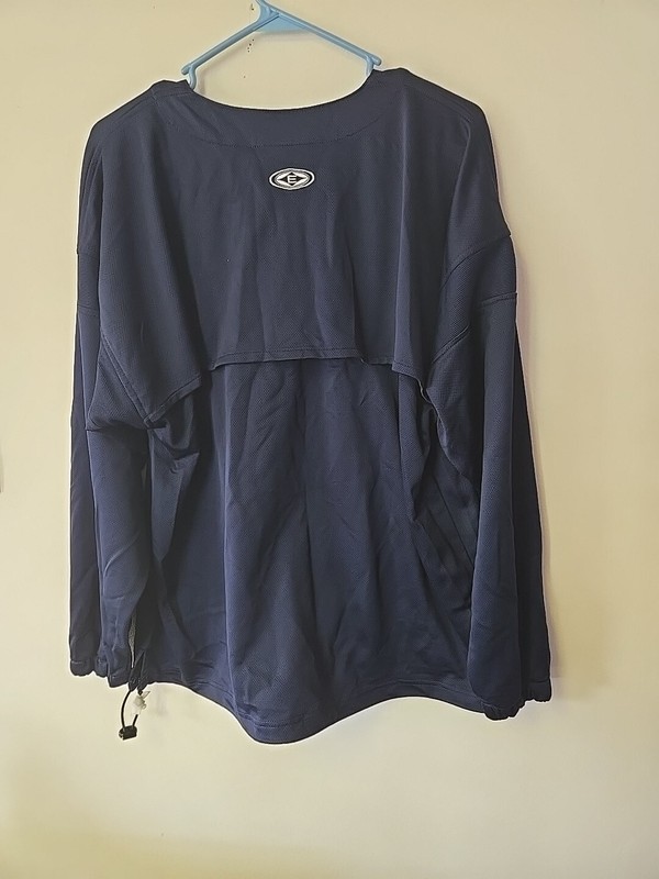 Easton Pullover Jacket Mens Large Long Sleeve 1/4 Zip Athletic Navy Large gallery
