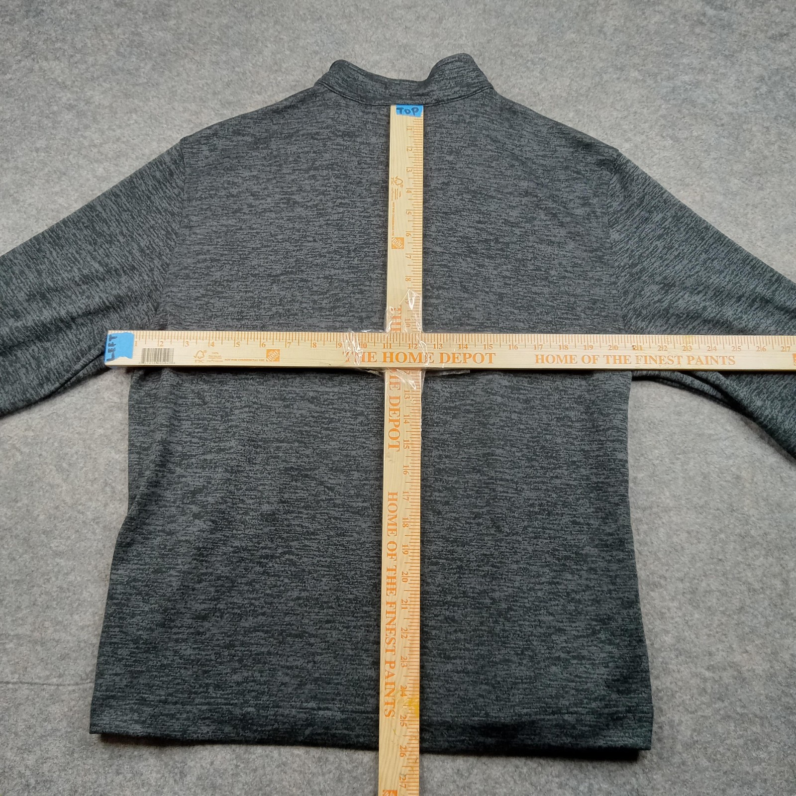 Van Heusen Pullover Mens Medium Gray Classic Fit Quarter Zip Sweatshirt Sweater gallery