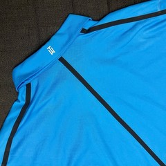 Nike Golf Tiger Woods Vapor Control Max Polo 619760 463 Photo Blue Black Sz XL