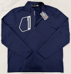 Polo Ralph Lauren RLX Golf 1/2-Zip Pullover Mens XL NWT MSRP $148 Navy Blue 3M