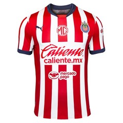 PUMA Chg Replica 2425 Collared Short Sleeve Home Soccer Jersey Mens Red 7062450