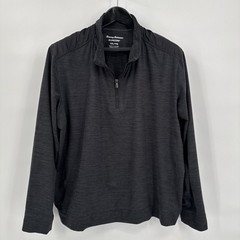 Tommy Bahama Men’s 1/4 Zip Pullover Charcole 2XL Island Zone Performance Top
