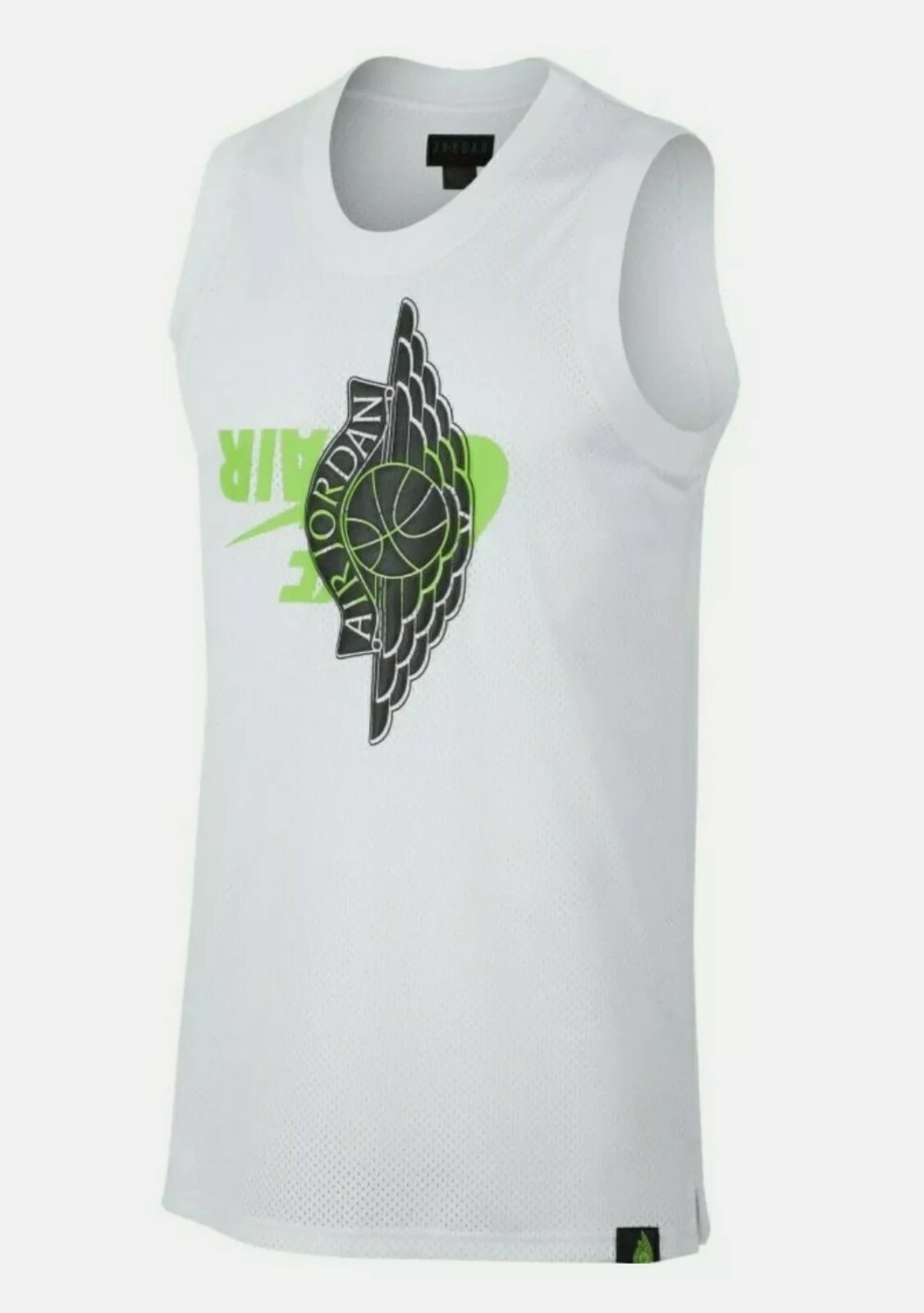 NIKE AIR JORDAN JUMPMAN WINGS MESH JERSEY WHITE BQ8479-100 MEN'S SZ: gallery