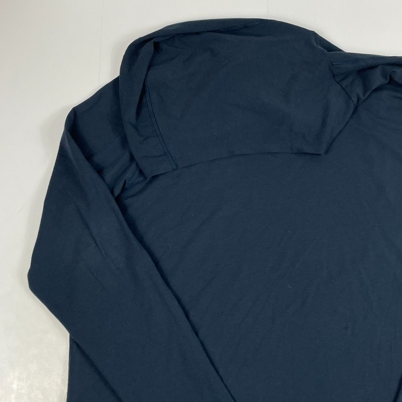 VRST Shirt Mens Extra Large Blue Hooded Long Sleeve Workout Gym Running Stretch gallery