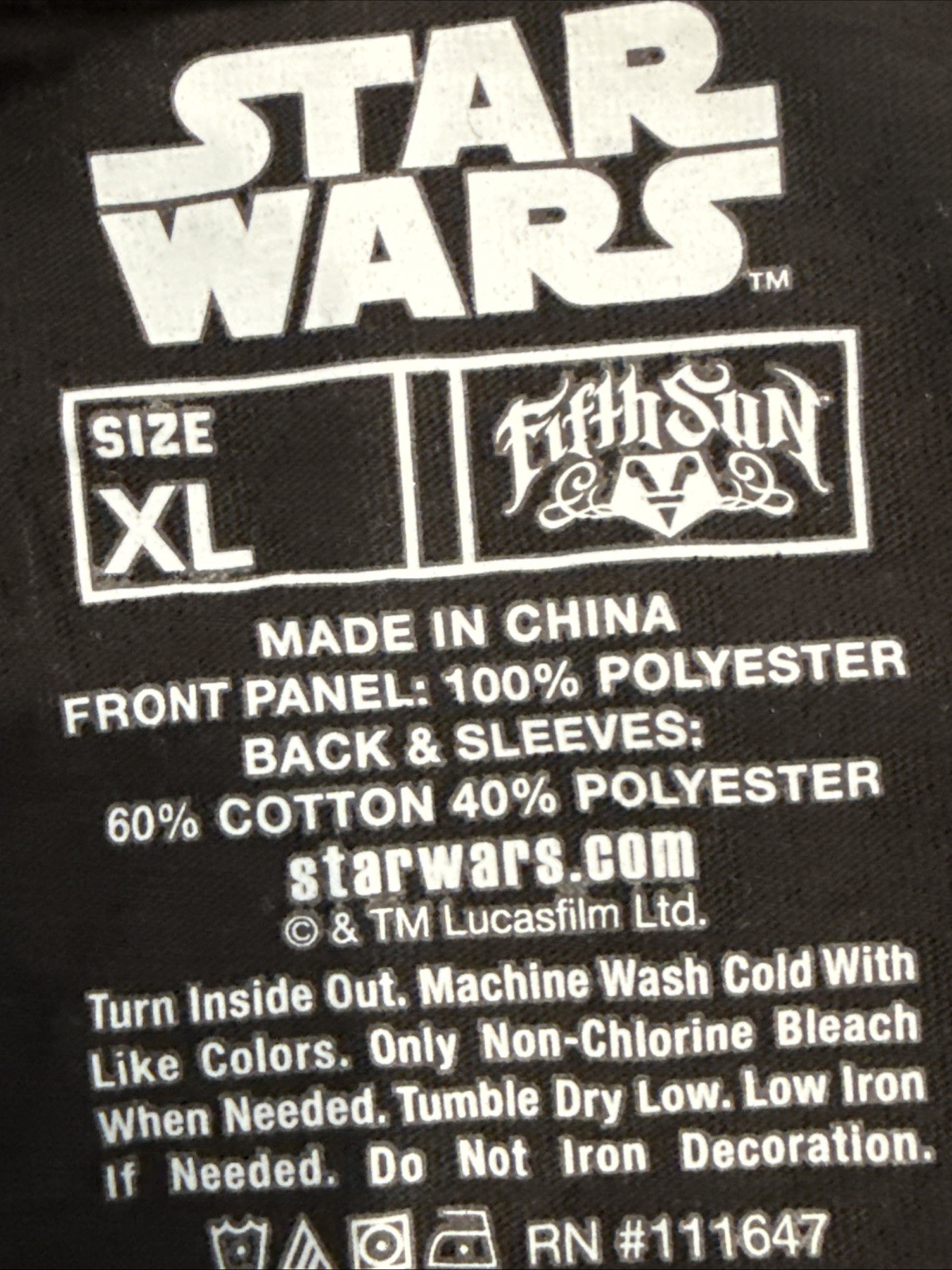 2015 Star Wars Performance Tee Stormtroopers Long Sleeve T-Shirt Size XL gallery