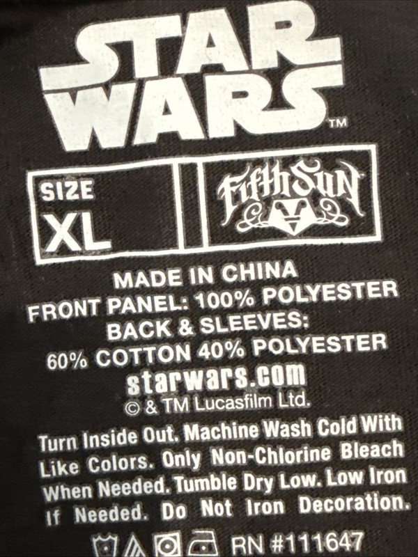 2015 Star Wars Performance Tee Stormtroopers Long Sleeve T-Shirt Size XL gallery