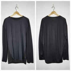 LULULEMON Top Long Sleeve Contrast Fabric Black Men’s Size XL