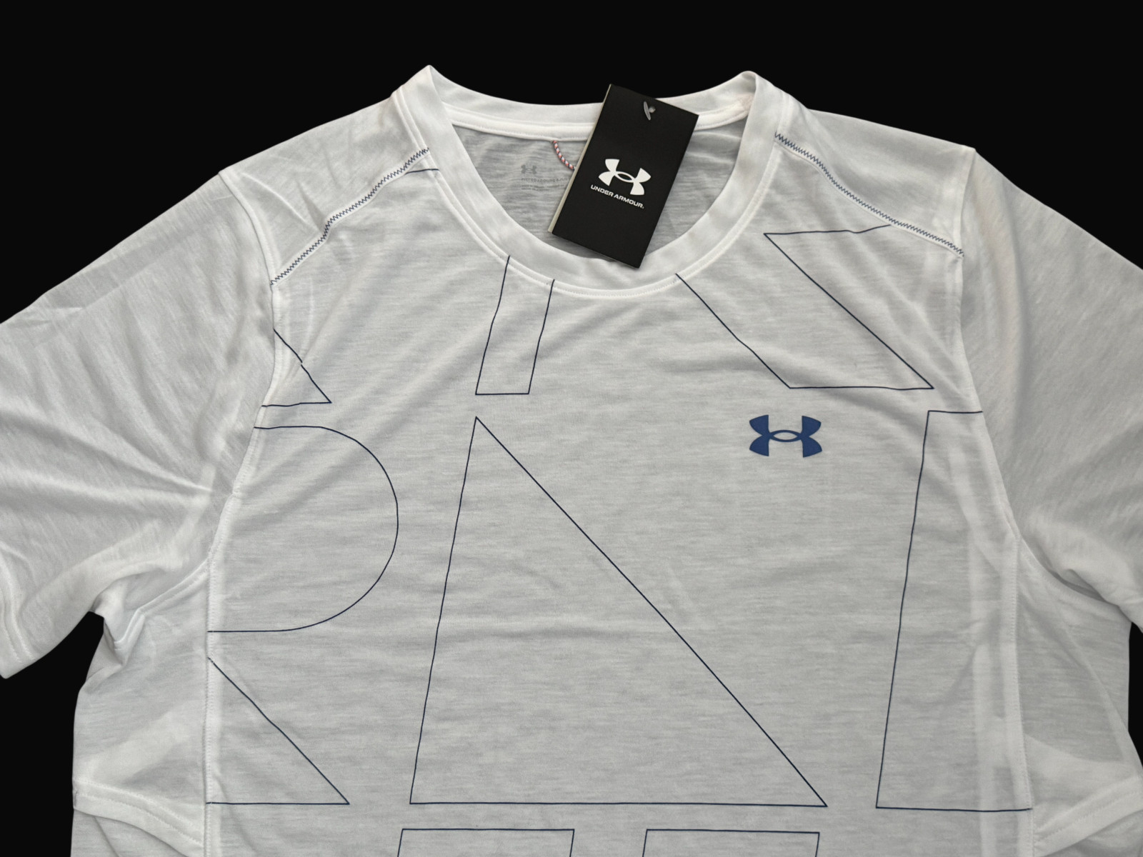 Under Armour Mens UA Breeze 2.0 Trail Running T-Shirt Sz M /L / XL White New $60 gallery