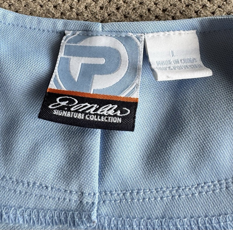 Vintage P Miller Jersey Mens Large Blue Snap Button Baseball No Limit Rap gallery